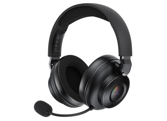 ACEFAST H15 Gaming Wireless Headset with Microphone 2.4G Bluetooth-compatible RGB Light Gaming Headphone - Black